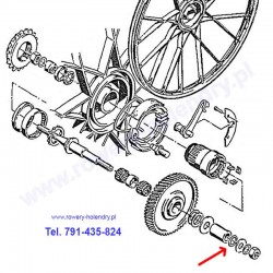 O-ring osi do rowerów z silnikiem spalinowym Sachs 301A