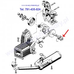 Uszczelniacz / Simmering korbowodu 12x32x7 do rowerów z silnikiem spalinowym Sachs 301A