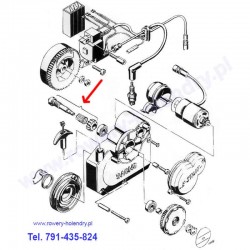 Bendix rozrusznika - rower z silnikiem spalinowym Sachs 301A