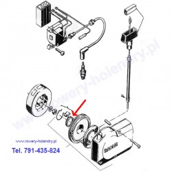 Plastikowa objemka szarpaka - rower z silnikiem spalinowym Sachs 301A